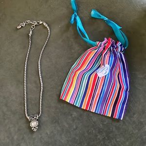 Brighton silver reversible necklace